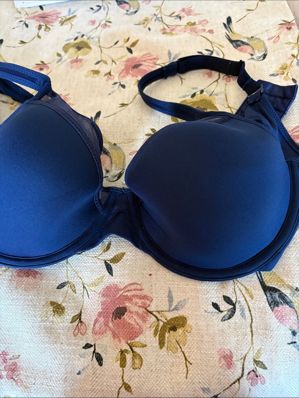 Bali Navy Molded T-Shirt Bra